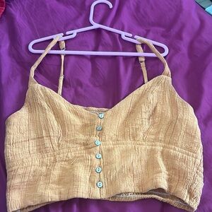 Super cute burnt orange cropped tank top